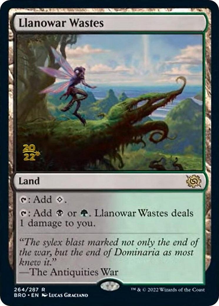 Llanowar Wastes [The Brothers' War Prerelease Promos] - Trinity Hobby