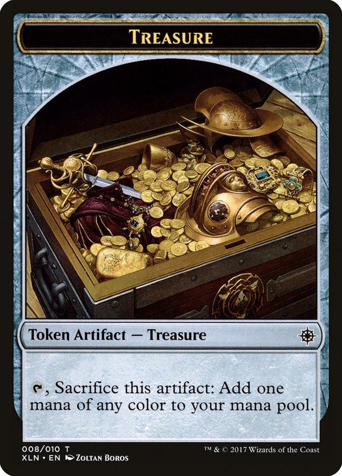 Vampire // Treasure Double-Sided Token [Ixalan Tokens] - Trinity Hobby