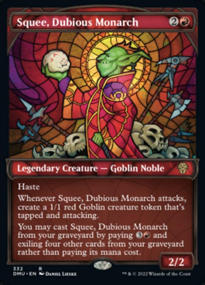 Squee, Dubious Monarch (Showcase Textured) [Dominaria United] - Trinity Hobby