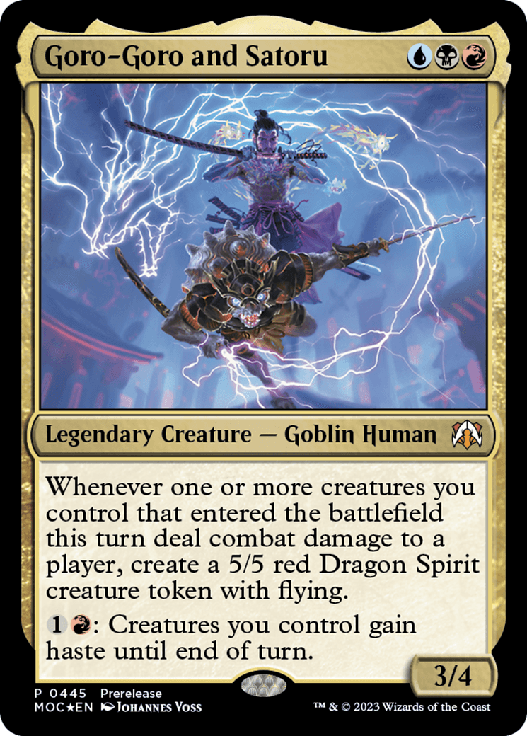 Goro-Goro and Satoru [March of the Machine Commander Prerelease Promos] - Trinity Hobby
