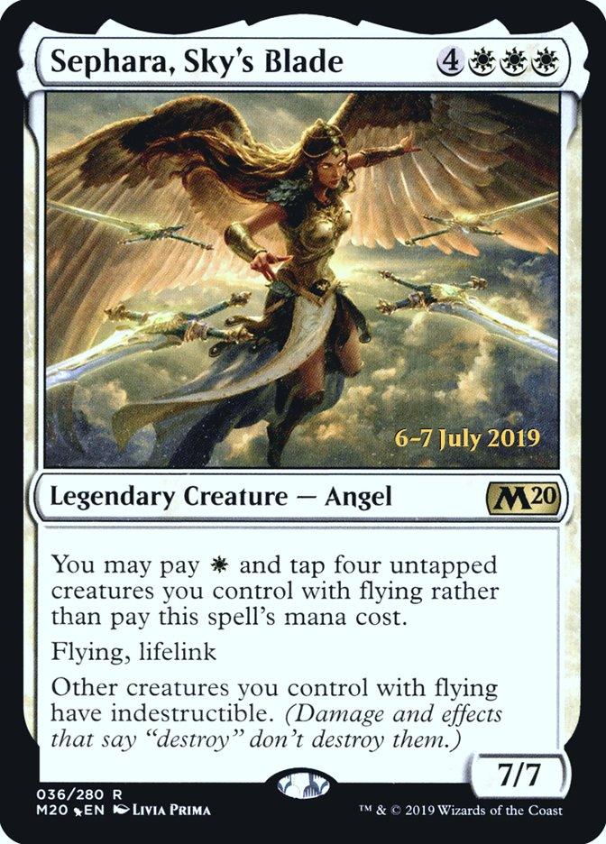 Sephara, Sky's Blade [Core Set 2020 Prerelease Promos] - Trinity Hobby