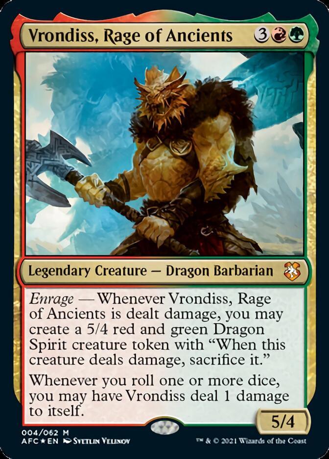 Vrondiss, Rage of Ancients [Dungeons & Dragons: Adventures in the Forgotten Realms Commander] - Trinity Hobby