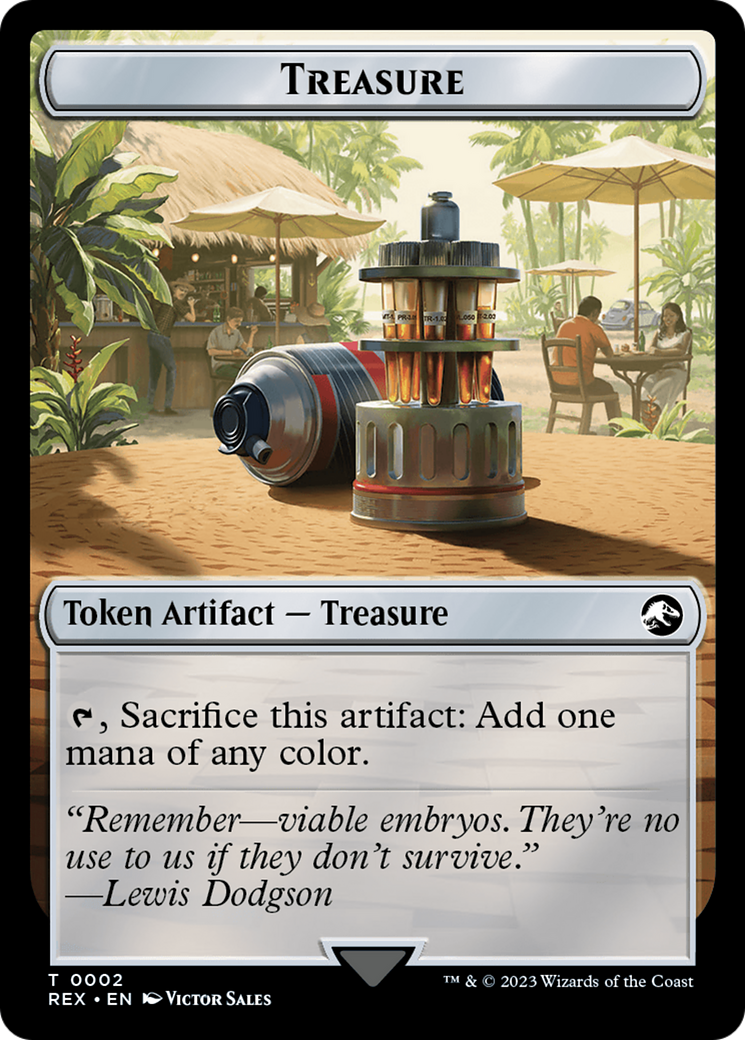 Treasure (0002) // Gnome Soldier Double-Sided Token [Jurassic World Collection Tokens] - Trinity Hobby