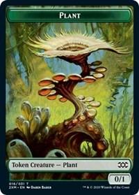 Plant // Saproling Double-Sided Token [Double Masters Tokens] - Trinity Hobby