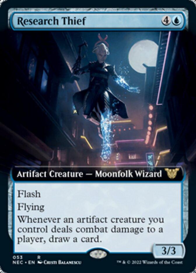 Research Thief (Extended Art) [Kamigawa: Neon Dynasty Commander] - Trinity Hobby