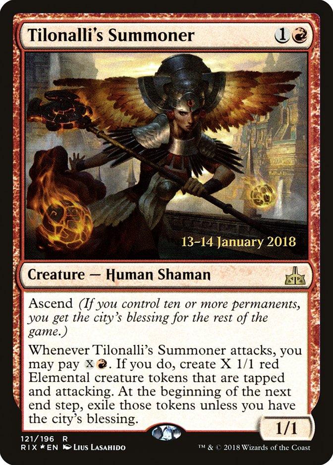 Tilonalli's Summoner [Rivals of Ixalan Prerelease Promos] - Trinity Hobby