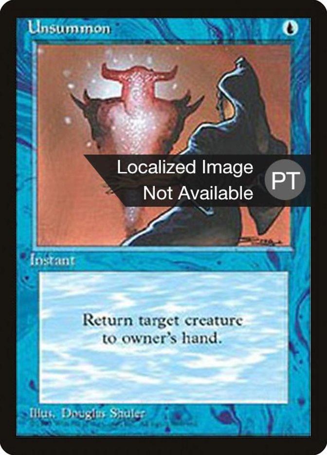 Unsummon [Fourth Edition (Foreign Black Border)] - Trinity Hobby