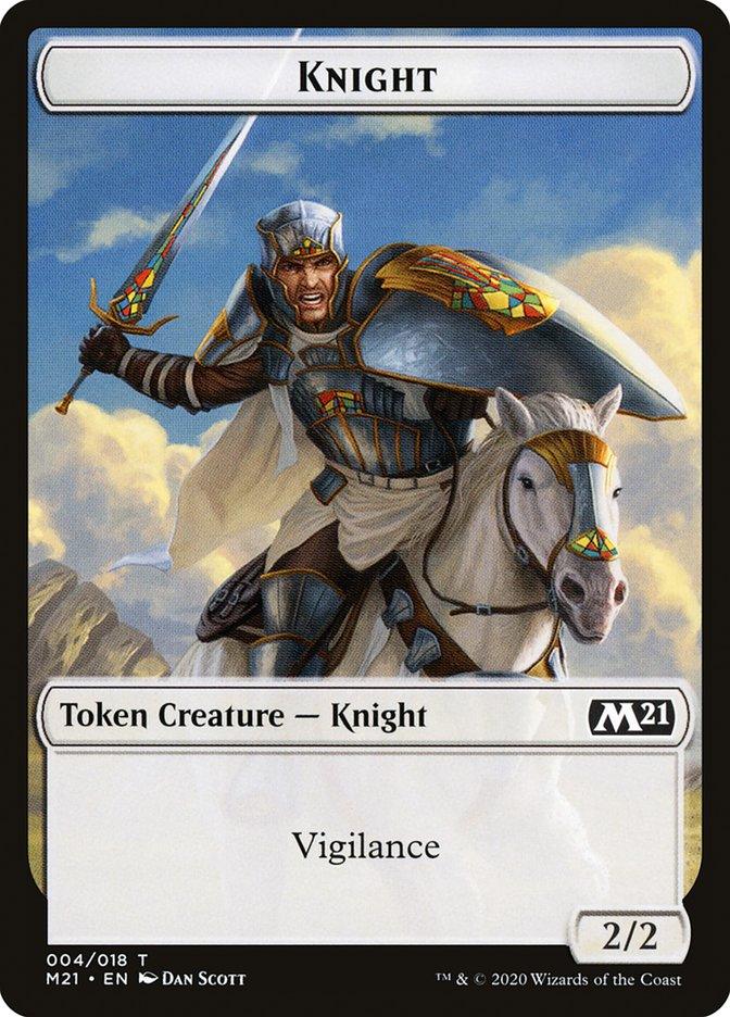 Angel // Knight Double-Sided Token [Core Set 2021 Tokens] - Trinity Hobby