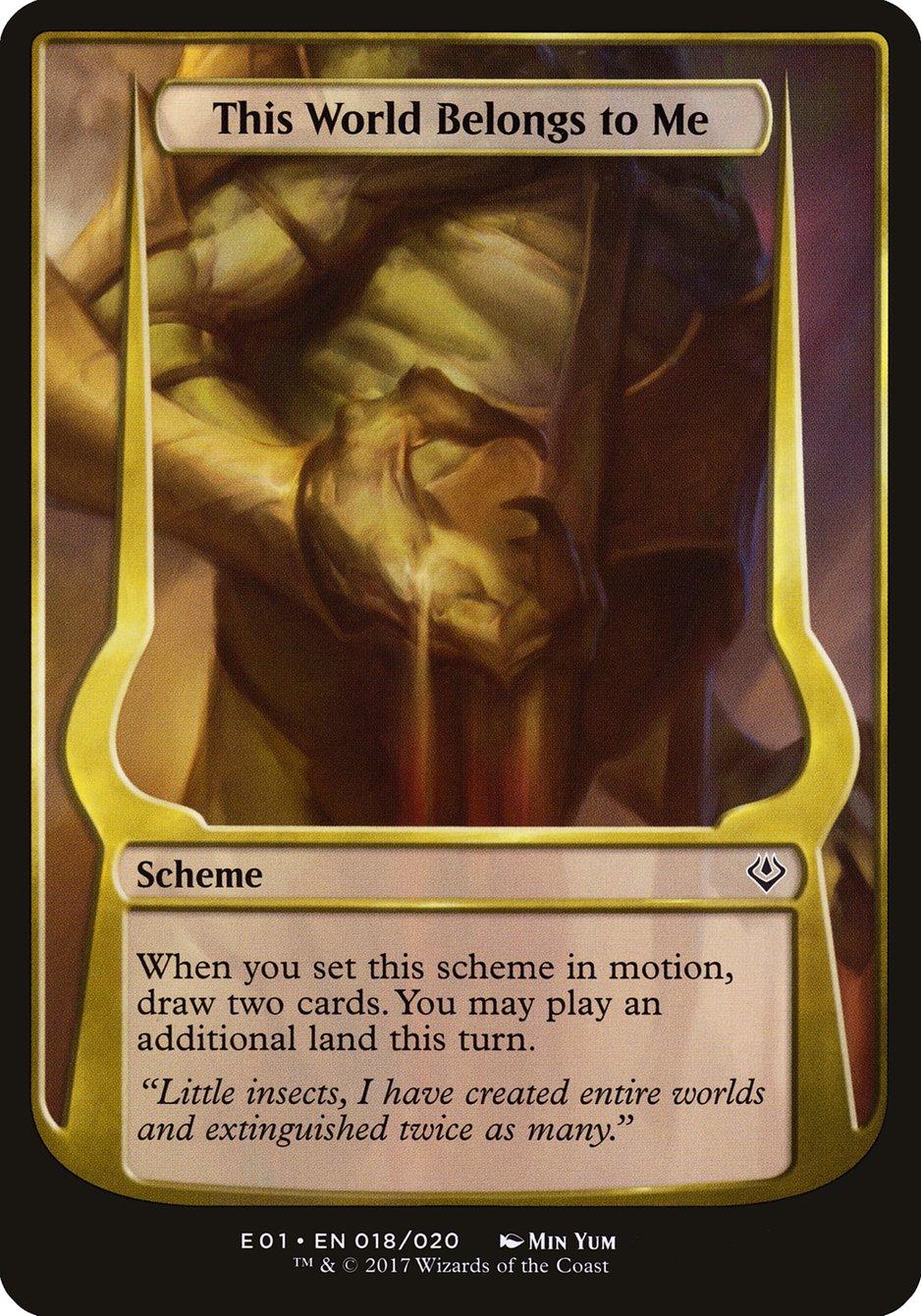 This World Belongs to Me (Schemes) [Archenemy: Nicol Bolas Schemes] - Trinity Hobby