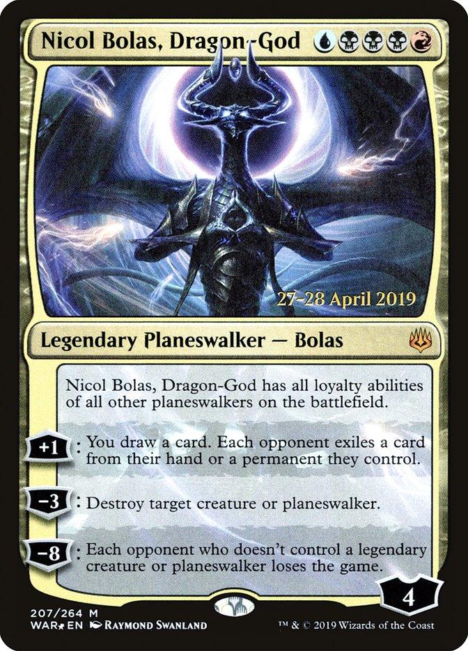 Nicol Bolas, Dragon-God [War of the Spark Prerelease Promos] - Trinity Hobby