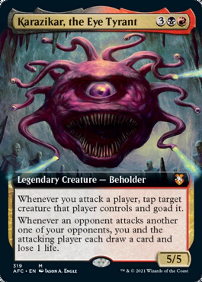Karazikar, the Eye Tyrant (Extended Art) [Dungeons & Dragons: Adventures in the Forgotten Realms Commander] - Trinity Hobby