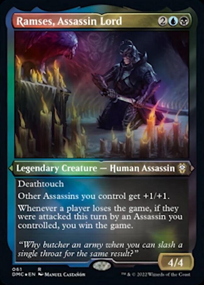 Ramses, Assassin Lord (Foil Etched) [Dominaria United Commander] - Trinity Hobby
