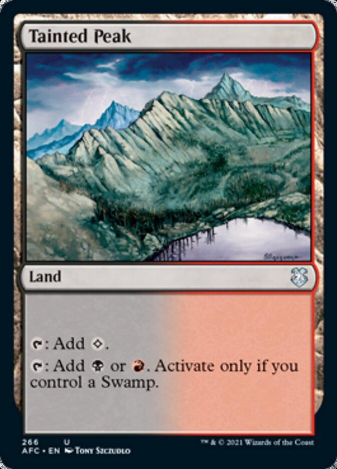 Tainted Peak [Dungeons & Dragons: Adventures in the Forgotten Realms Commander] - Trinity Hobby