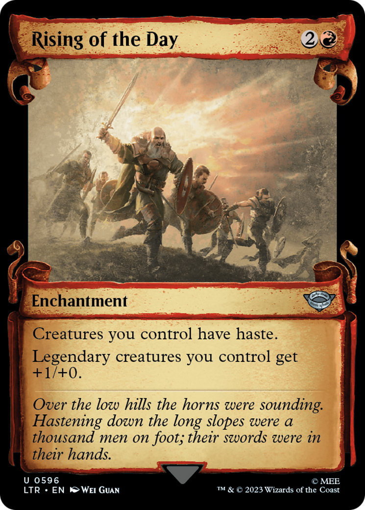 Rising of the Day [The Lord of the Rings: Tales of Middle-Earth Showcase Scrolls] - Trinity Hobby