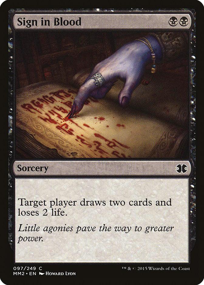 Sign in Blood [Modern Masters 2015] - Trinity Hobby