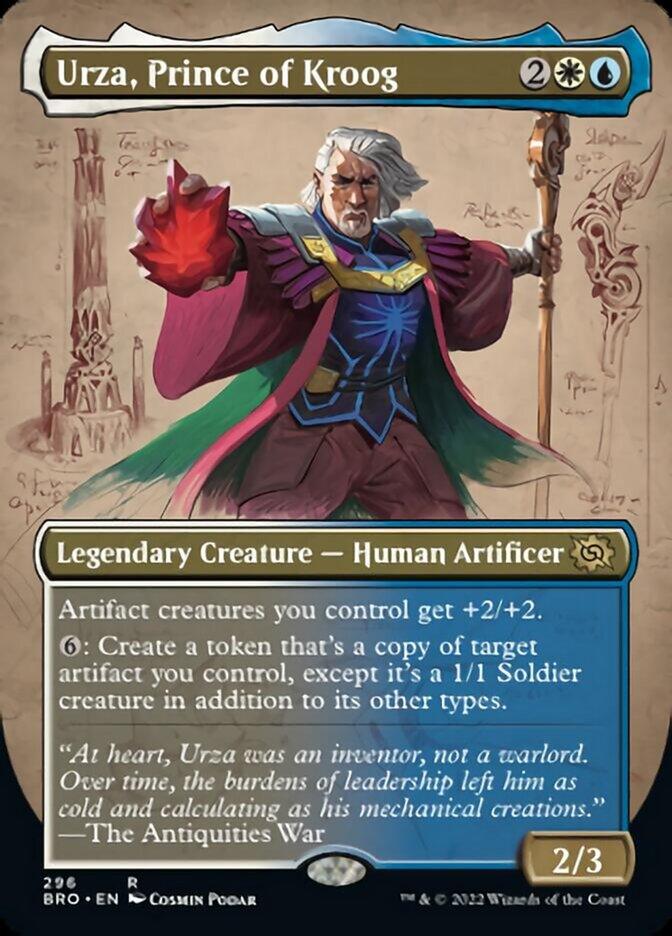 Urza, Prince of Kroog (Borderless Alternate Art) [The Brothers' War] - Trinity Hobby
