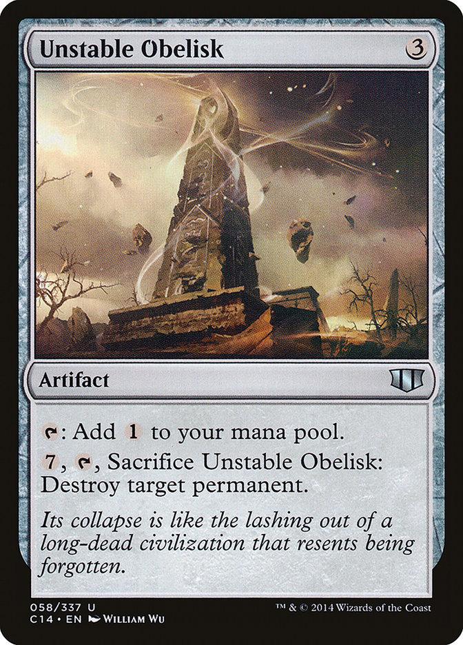 Unstable Obelisk [Commander 2014] - Trinity Hobby