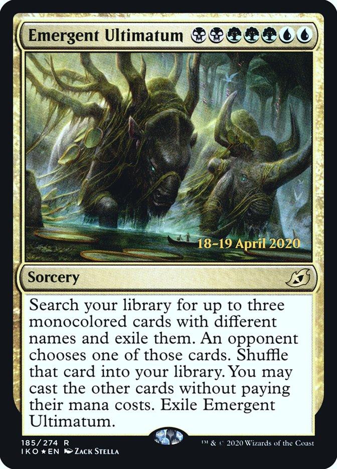 Emergent Ultimatum [Ikoria: Lair of Behemoths Prerelease Promos] - Trinity Hobby