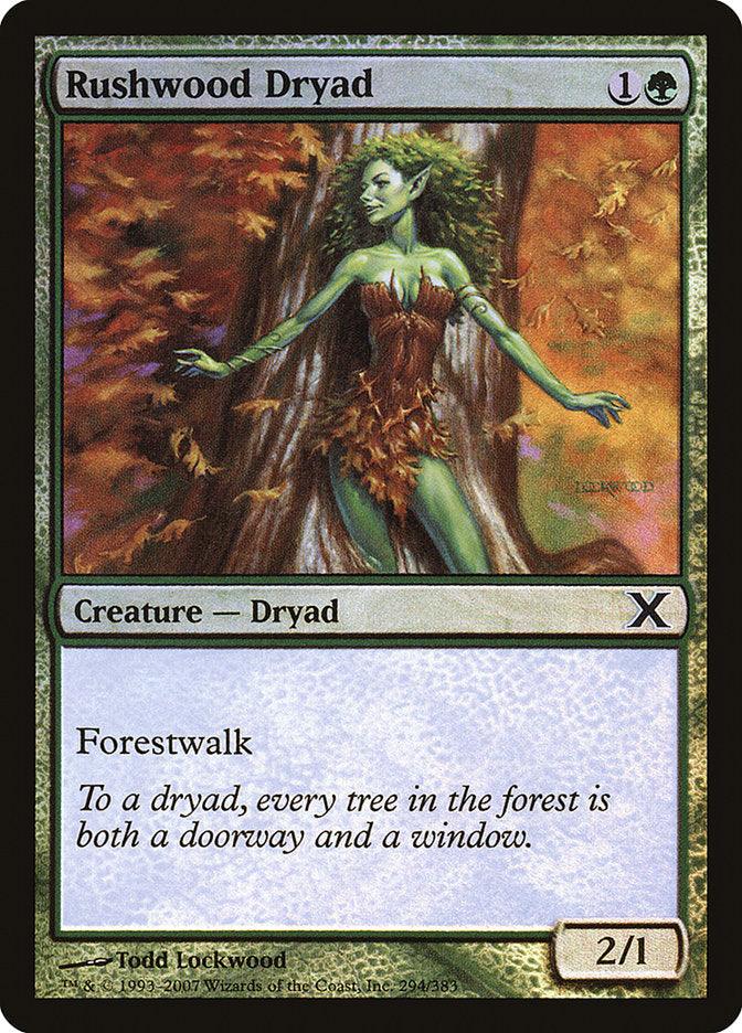 Rushwood Dryad (Premium Foil) [Tenth Edition] - Trinity Hobby