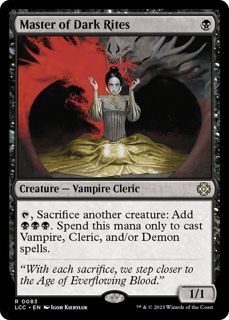 Master of Dark Rites [The Lost Caverns of Ixalan Commander] - Trinity Hobby