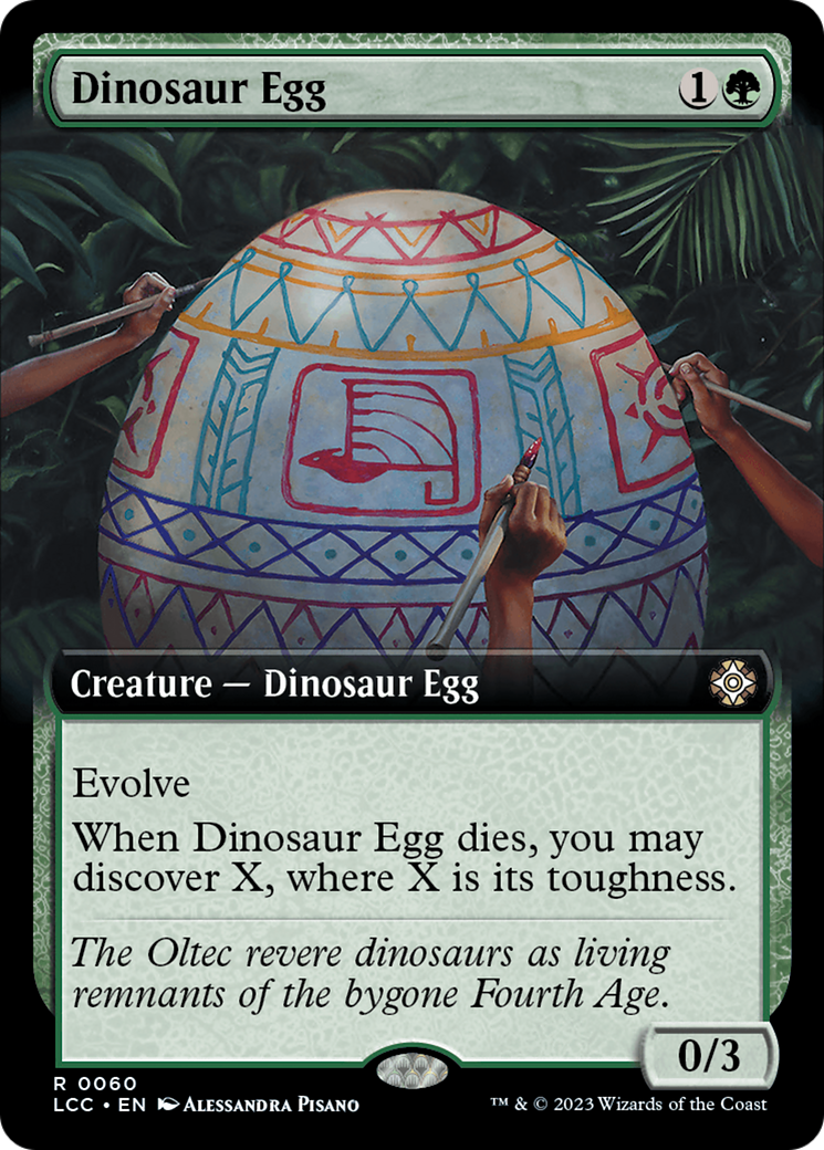 Dinosaur Egg (Extended Art) [The Lost Caverns of Ixalan Commander] - Trinity Hobby