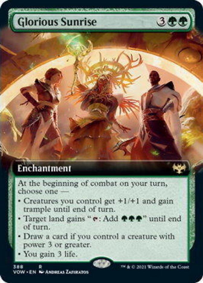 Glorious Sunrise (Extended Art) [Innistrad: Crimson Vow] - Trinity Hobby