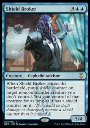 Shield Broker (Promo Pack) [Streets of New Capenna Commander Promos] - Trinity Hobby