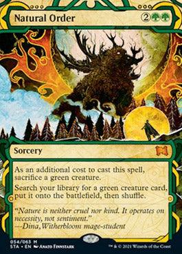 Natural Order (Foil Etched) [Strixhaven: School of Mages Mystical Archive] - Trinity Hobby