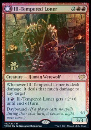 Ill-Tempered Loner // Howlpack Avenger [Innistrad: Crimson Vow Prerelease Promos] - Trinity Hobby