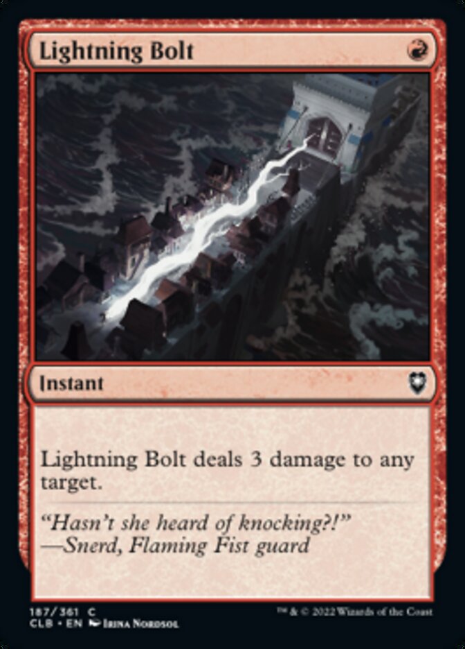 Lightning Bolt [Commander Legends: Battle for Baldur's Gate] - Trinity Hobby