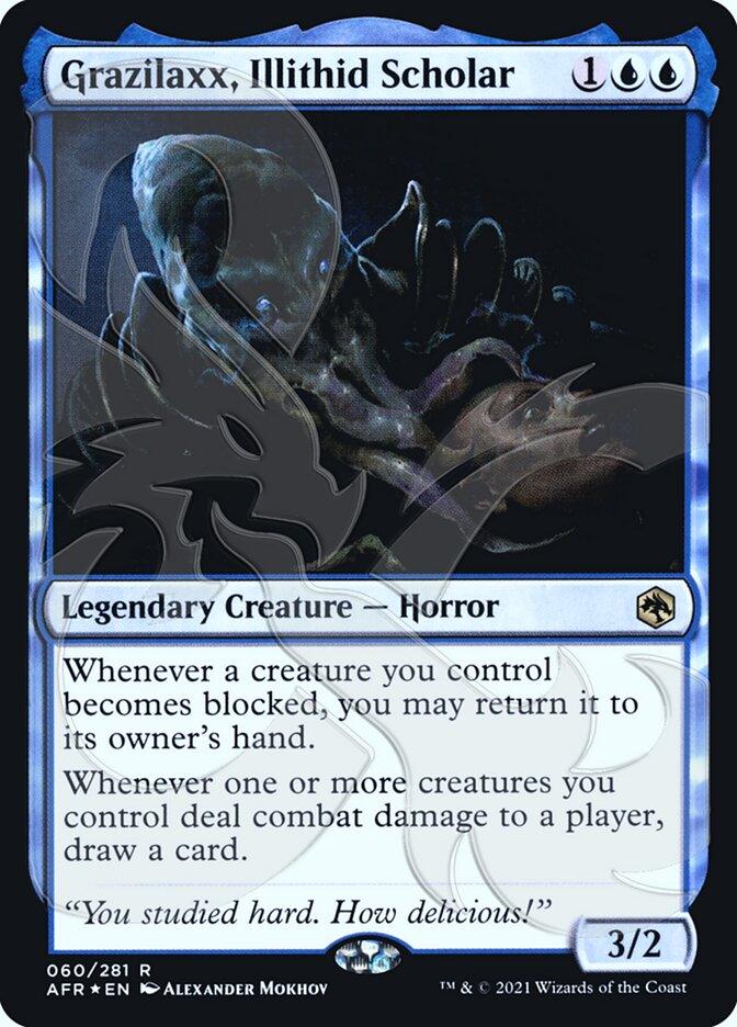 Grazilaxx, Illithid Scholar (Ampersand Promo) [Dungeons & Dragons: Adventures in the Forgotten Realms Promos] - Trinity Hobby