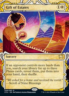 Gift of Estates (Foil Etched) [Strixhaven: School of Mages Mystical Archive] - Trinity Hobby