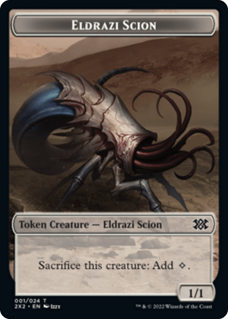 Faerie Rogue // Eldrazi Scion Double-Sided Token [Double Masters 2022 Tokens] - Trinity Hobby