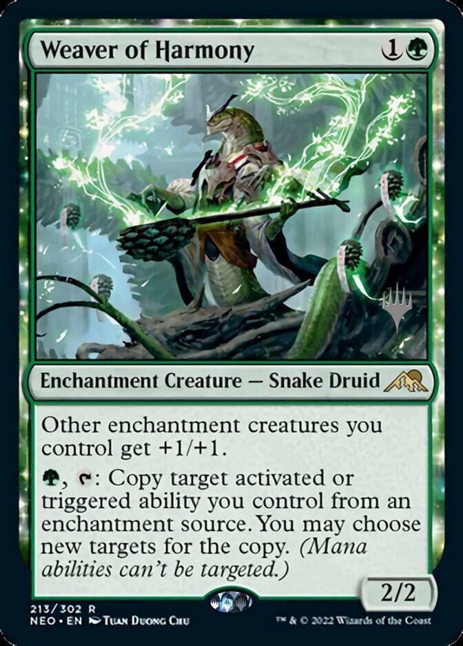 Weaver of Harmony (Promo Pack) [Kamigawa: Neon Dynasty Promos] - Trinity Hobby