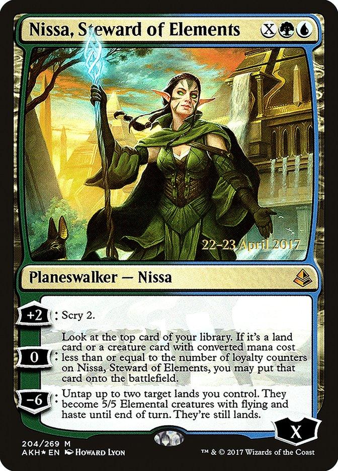 Nissa, Steward of Elements [Amonkhet Prerelease Promos] - Trinity Hobby