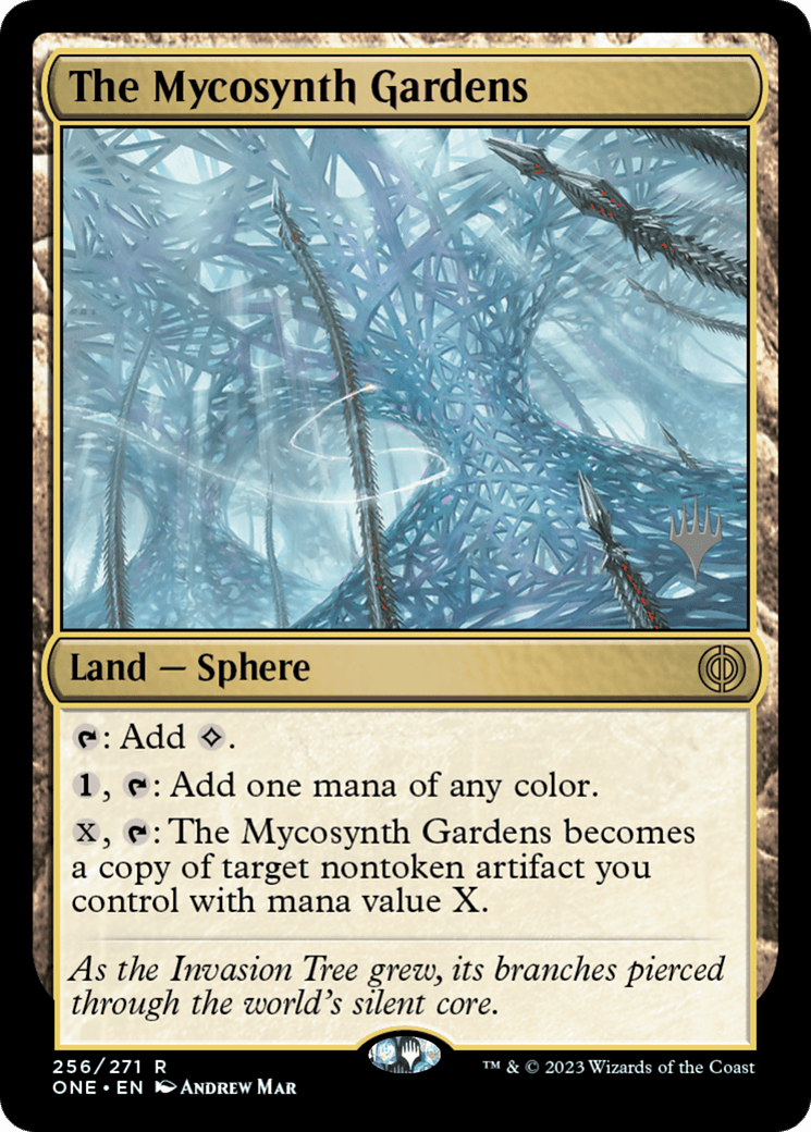 The Mycosynth Gardens (Promo Pack) [Phyrexia: All Will Be One Promos] - Trinity Hobby