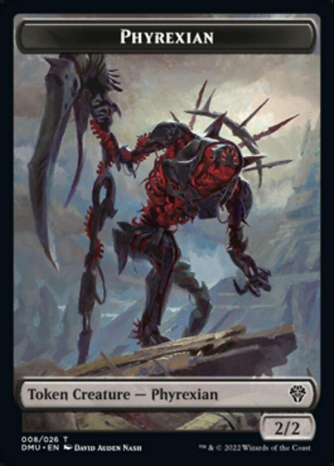 Phyrexian // Sand Warrior Double-Sided Token [Dominaria United Tokens] - Trinity Hobby