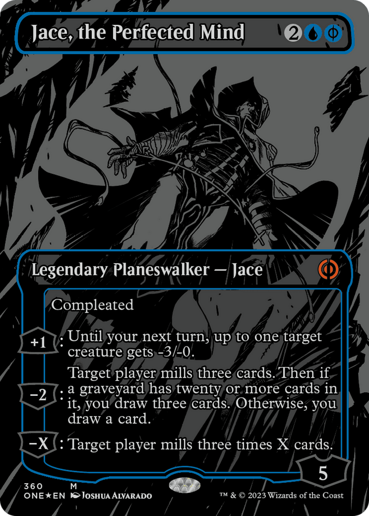 Jace, the Perfected Mind (Oil Slick Raised Foil) [Phyrexia: All Will Be One] - Trinity Hobby