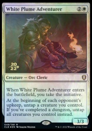 White Plume Adventurer [Commander Legends: Battle for Baldur's Gate Prerelease Promos] - Trinity Hobby