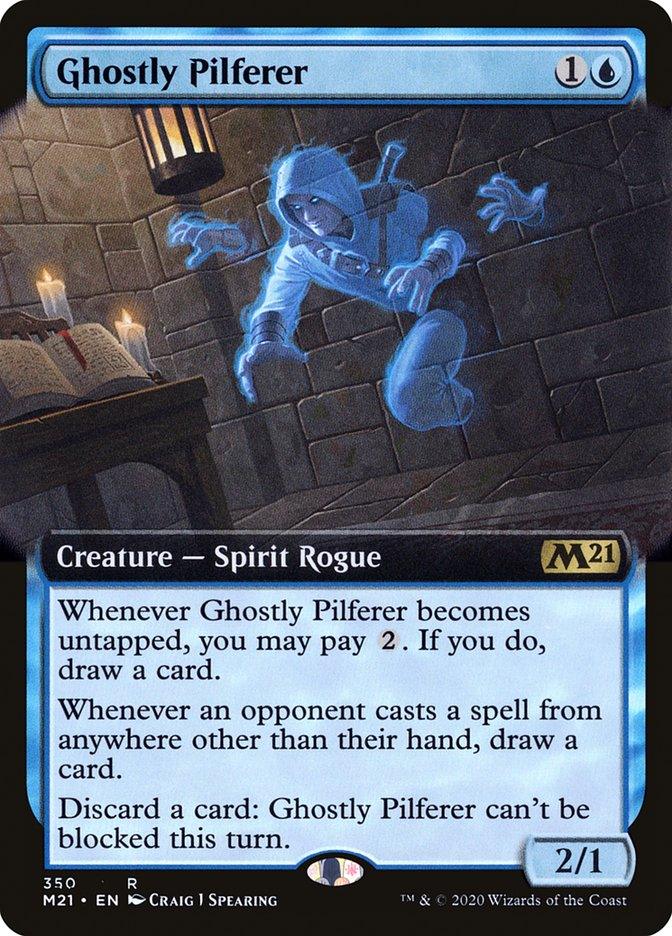Ghostly Pilferer (Extended Art) [Core Set 2021] - Trinity Hobby