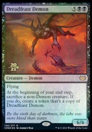 Dreadfeast Demon [Innistrad: Crimson Vow Prerelease Promos] - Trinity Hobby