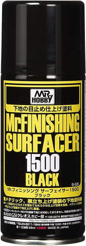 Mr Finishing Surfacer 1500 Black (Aerosol Type) - Trinity Hobby