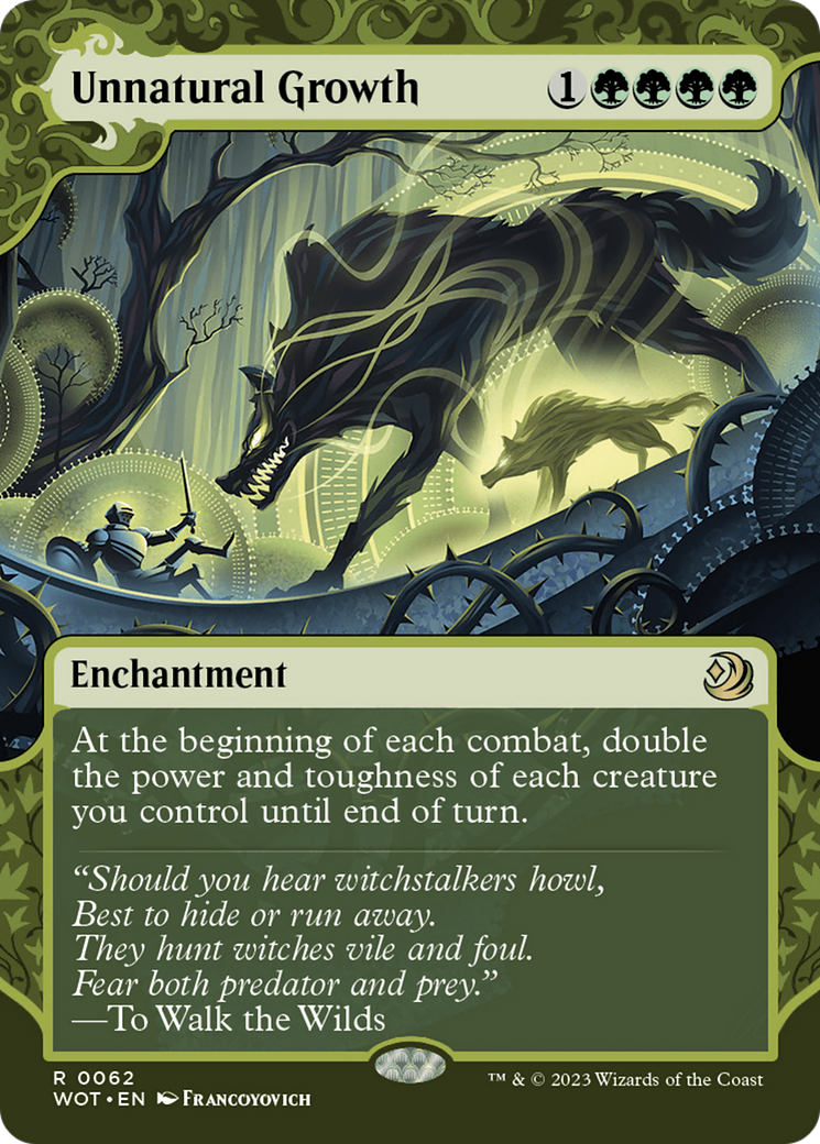 Unnatural Growth [Wilds of Eldraine: Enchanting Tales] - Trinity Hobby