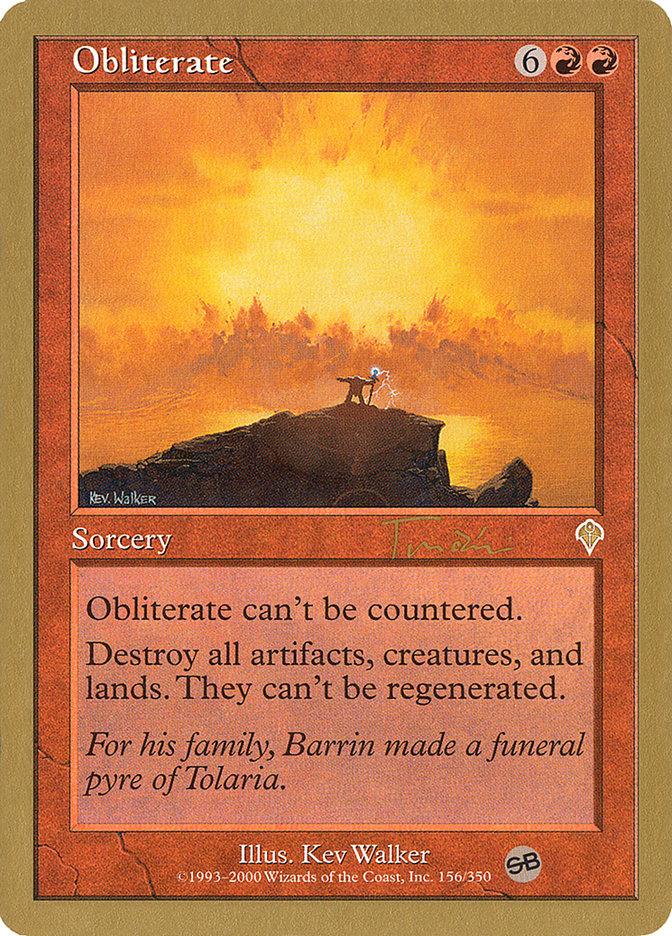 Obliterate (Jan Tomcani) (SB) [World Championship Decks 2001] - Trinity Hobby
