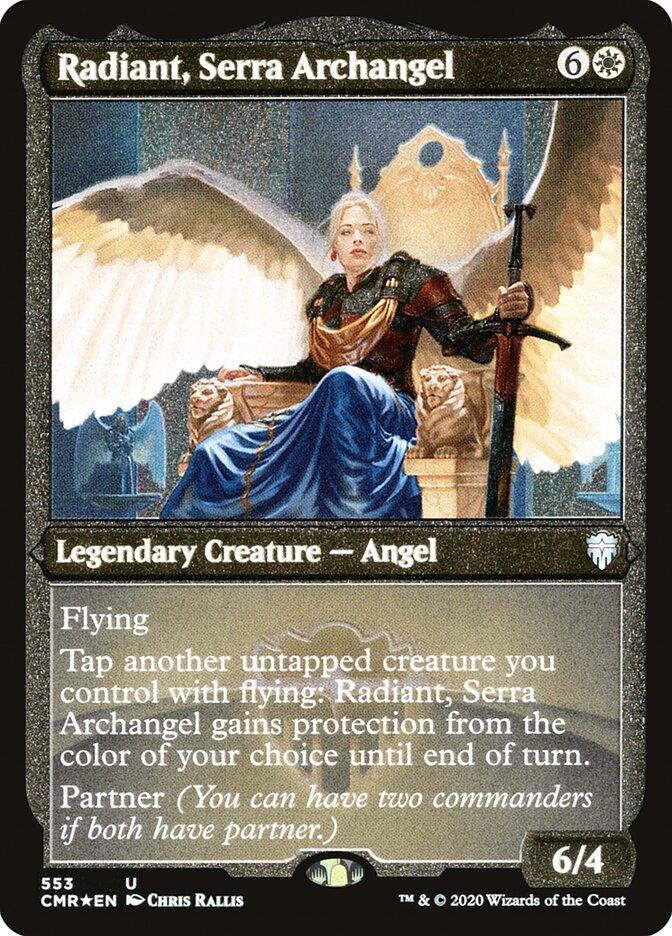 Radiant, Serra Archangel (Etched) [Commander Legends] - Trinity Hobby