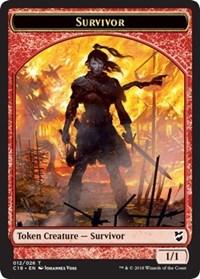 Survivor // Myr (023) Double-Sided Token [Commander 2018 Tokens] - Trinity Hobby