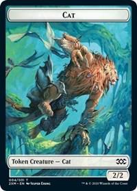 Cat // Servo Double-Sided Token [Double Masters Tokens] - Trinity Hobby