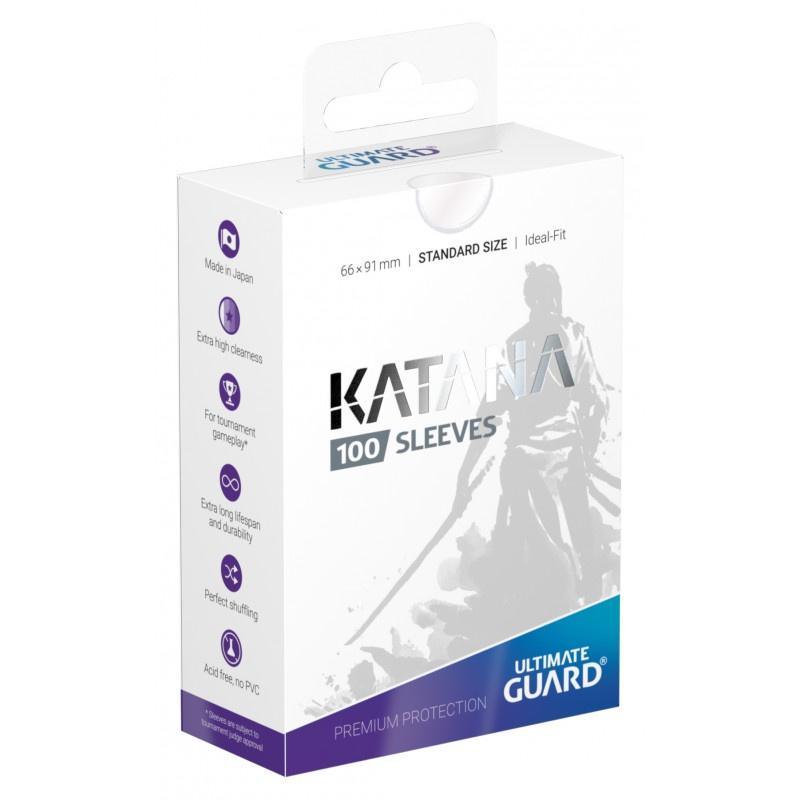 Ultimate Guard SLEEVES KATANA Clear 100CT - Trinity Hobby