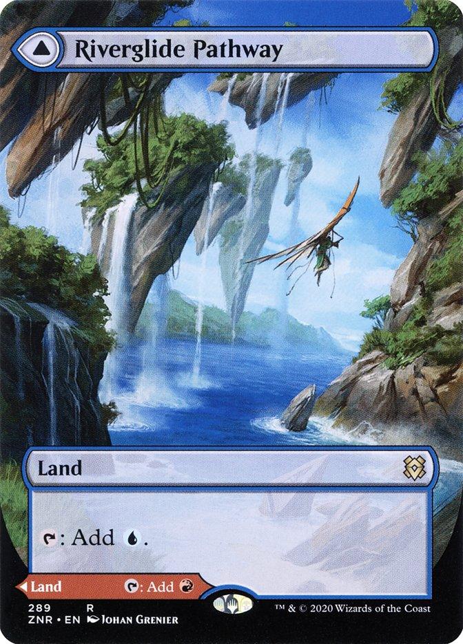 Riverglide Pathway // Lavaglide Pathway (Borderless Alternate Art) [Zendikar Rising] - Trinity Hobby