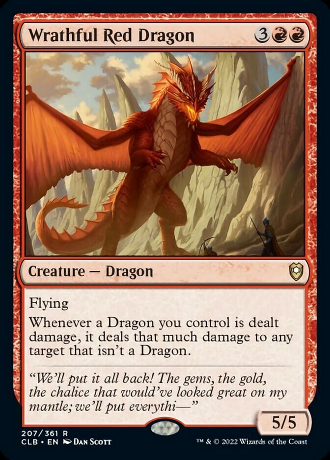 Wrathful Red Dragon [Commander Legends: Battle for Baldur's Gate] - Trinity Hobby